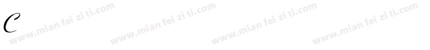 CoronetCyr Italic字体转换